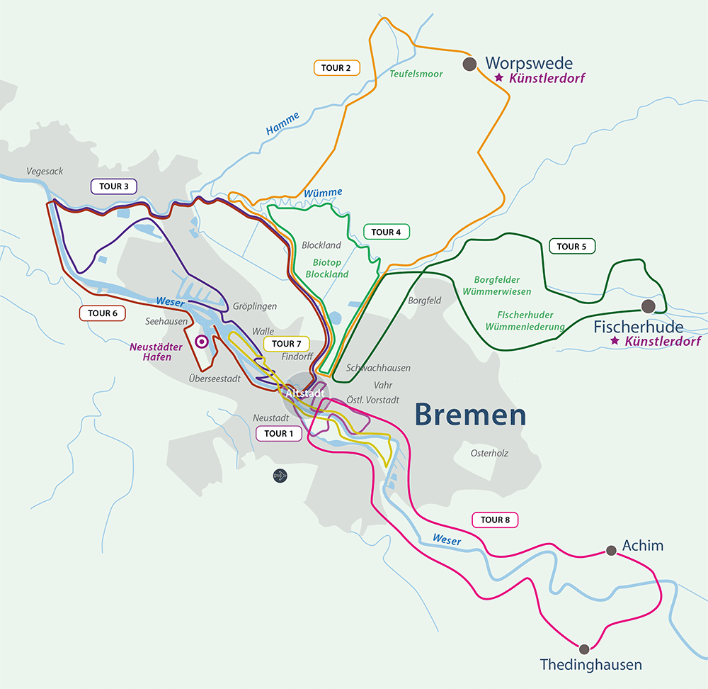 Ster fietstocht Bremen map