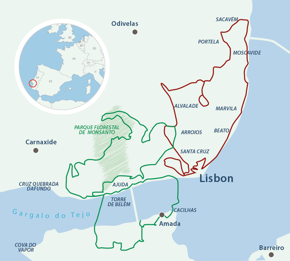 Map Portugal Citytour Lisbon